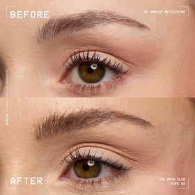 NYX The Brow Glue Taupe eyebrow gel with applicator