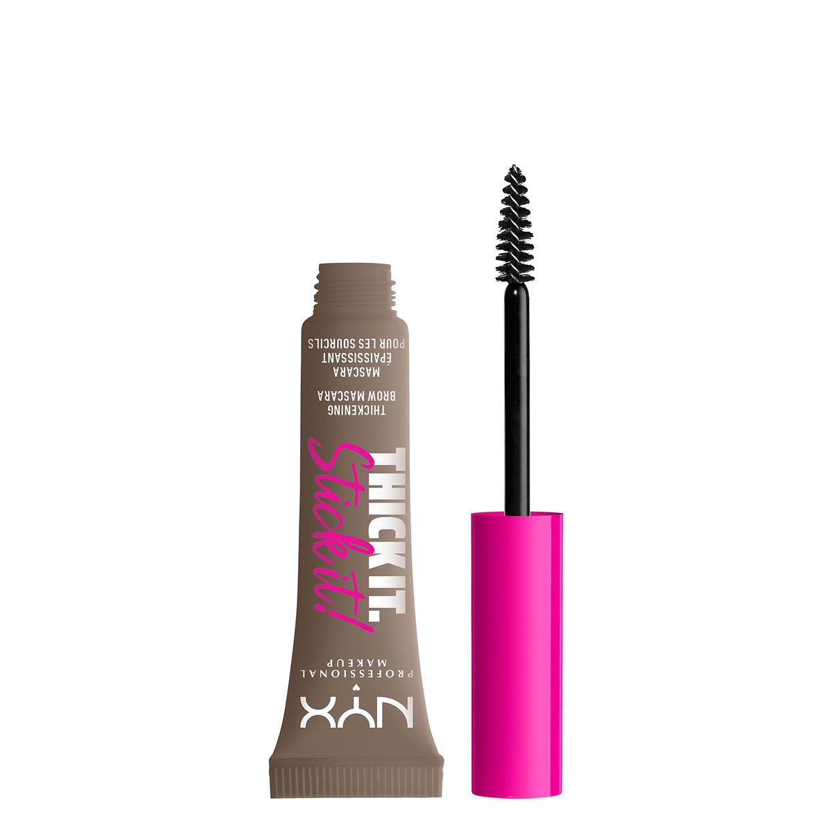NYX Thick It Stick It Brow Mascara in Taupe front view