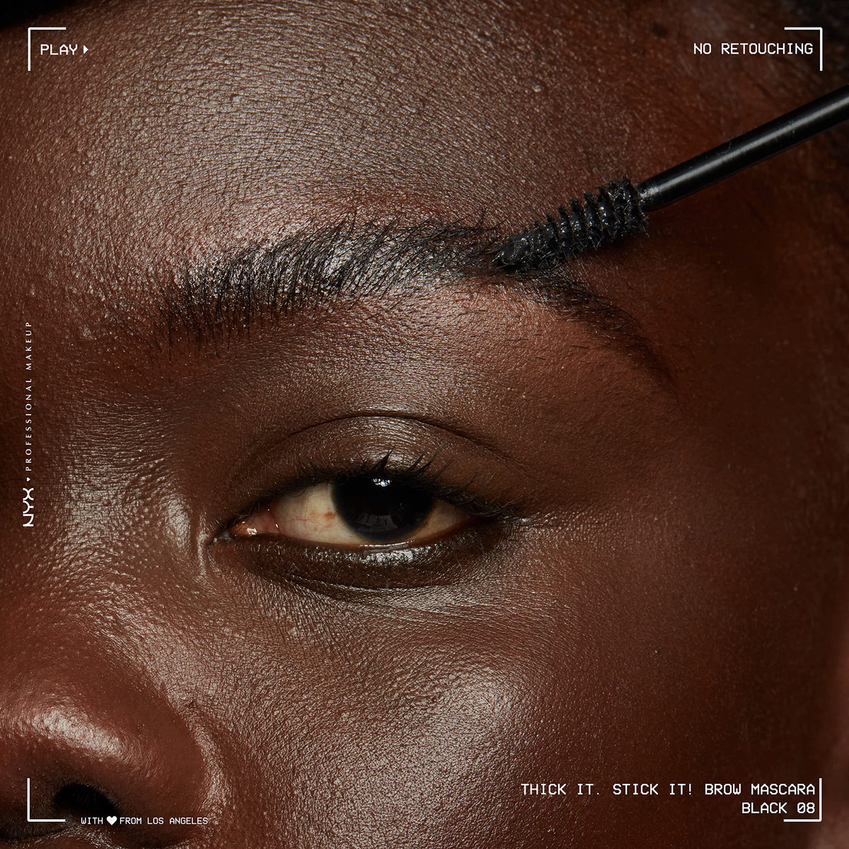 NYX Thick It Stick It Brow Mascara packaging on a white background