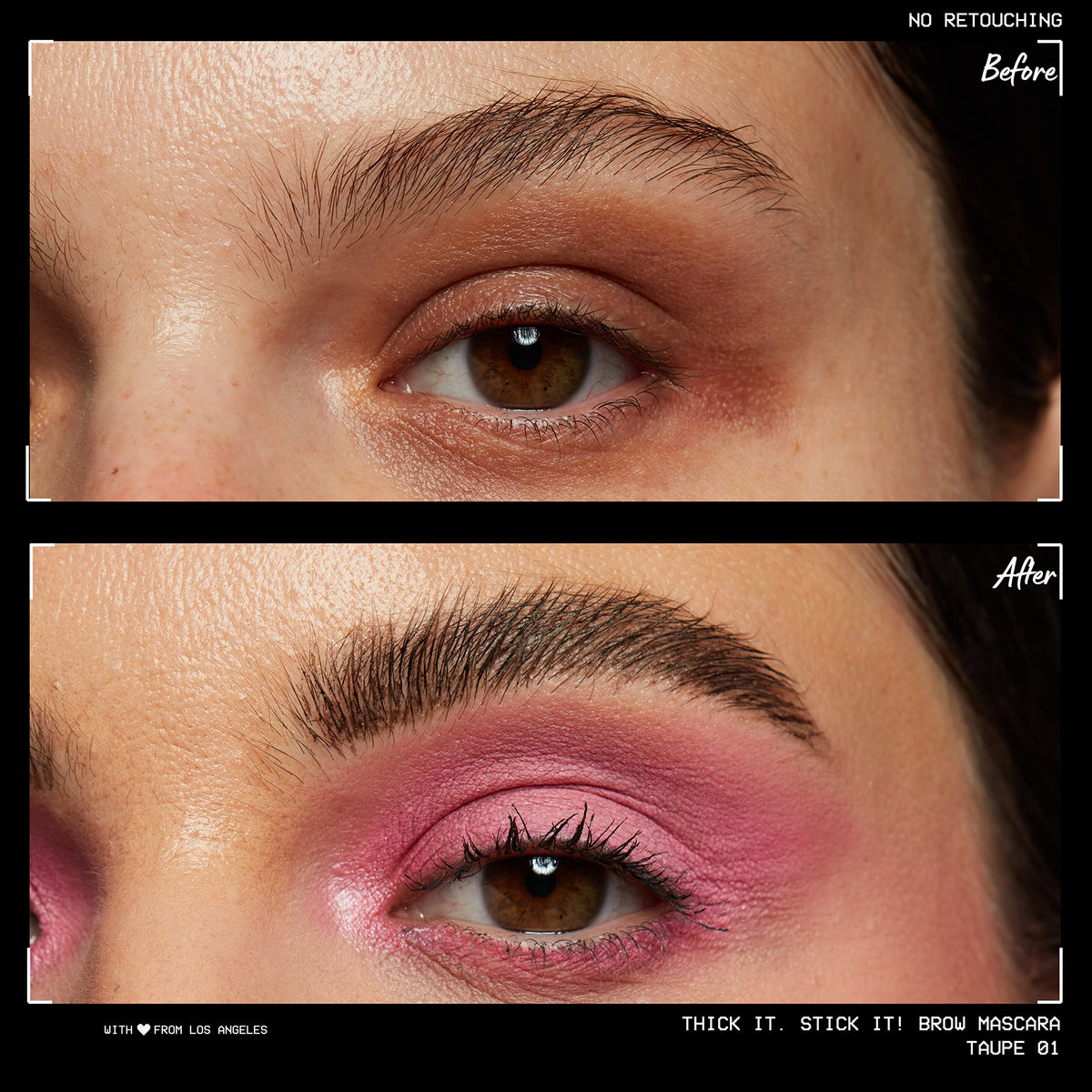 NYX Thick It Stick It Brow Mascara Taupe packaging side view