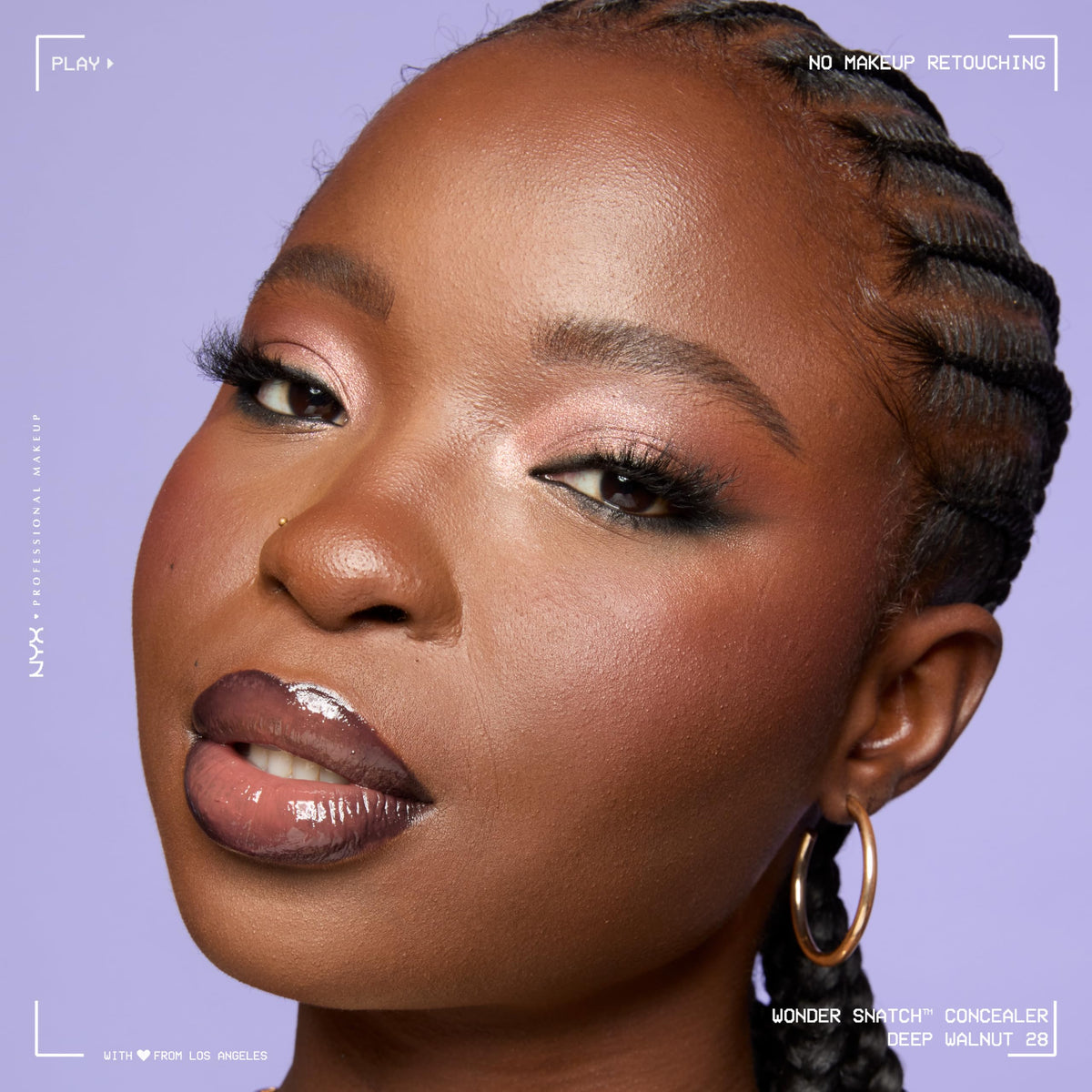 NYX Wonder Snatch Concealer Deep Walnut with other makeup products