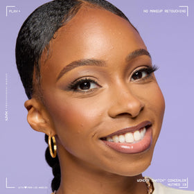 NYX Wonder Snatch Concealer Nutmeg on makeup vanity