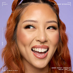 NYX Wonder Snatch Concealer on model's face