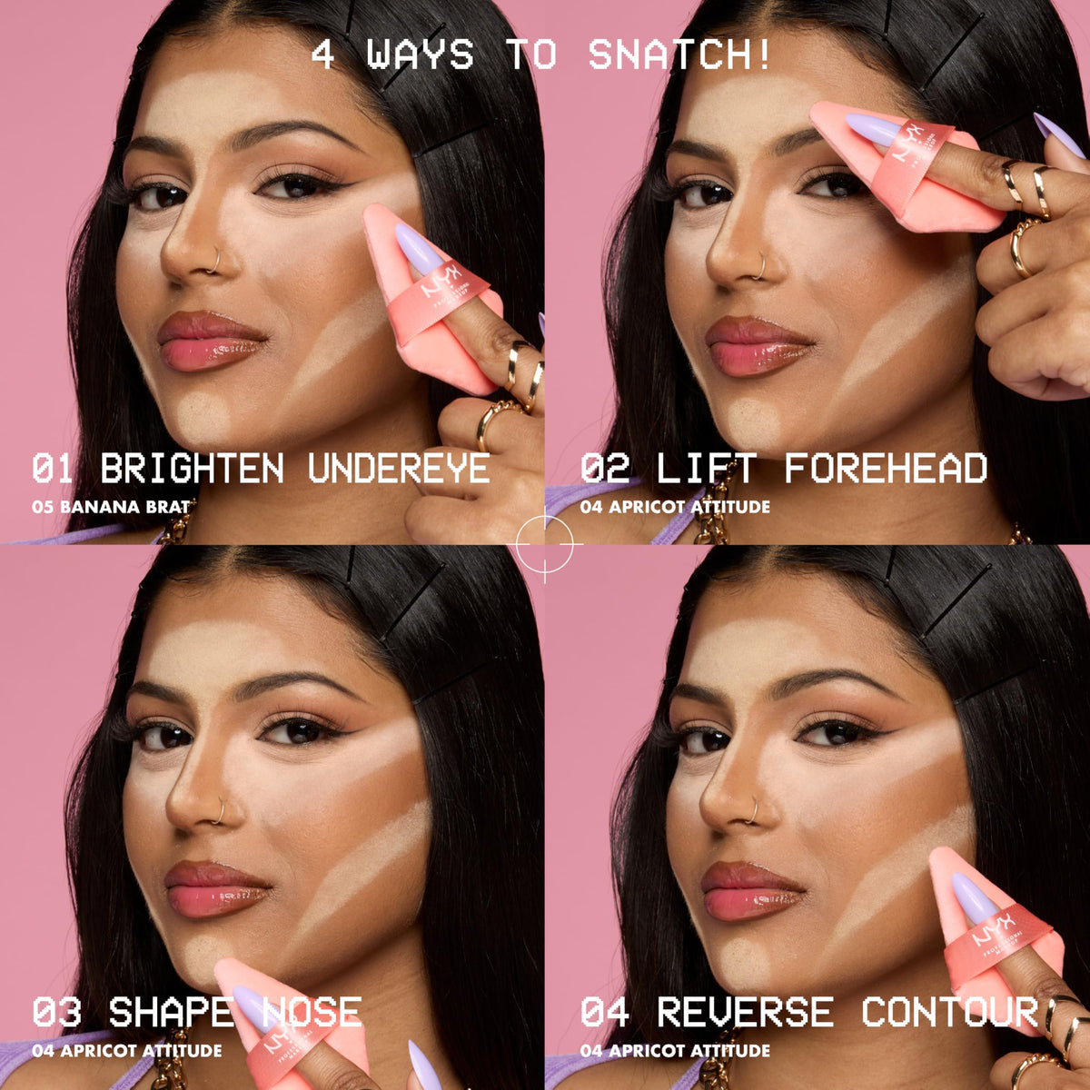 NYX Wonder Snatch Setting Powder in use during makeup application
