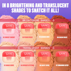 NYX Wonder Snatch Setting Powder shades display