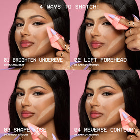 NYX Wonder Snatch Setting Powder with brush application