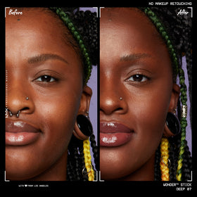NYX Wonder Stick Deep shade swatches on skin