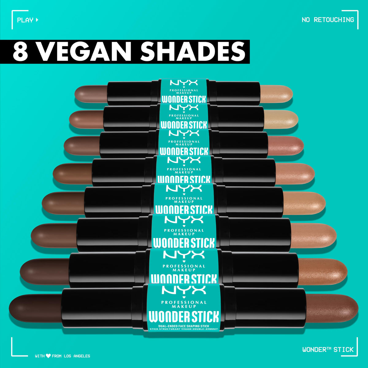 NYX Wonder Stick Fair swatches on skin