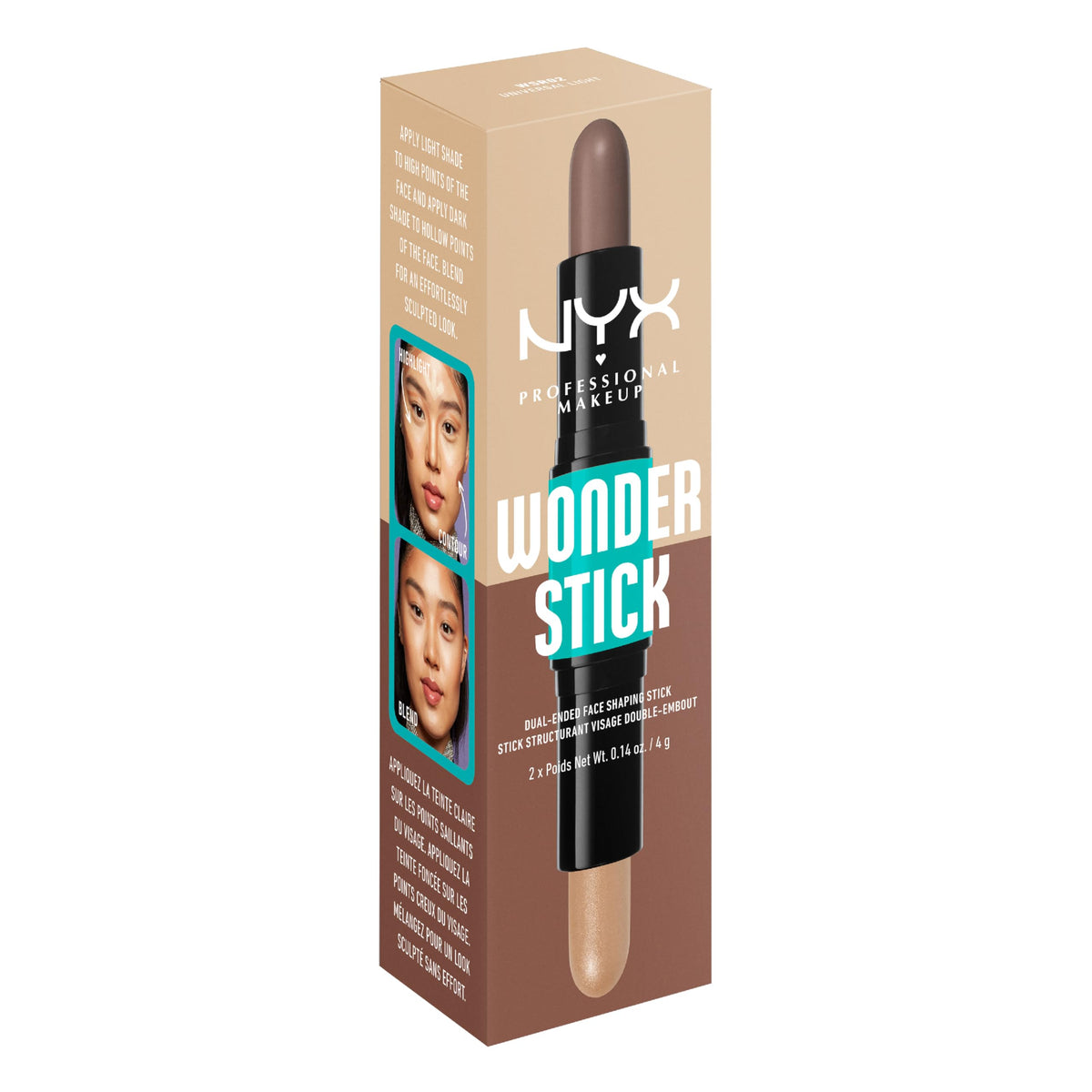 NYX Wonder Stick showing both ends for contouring and highlighting