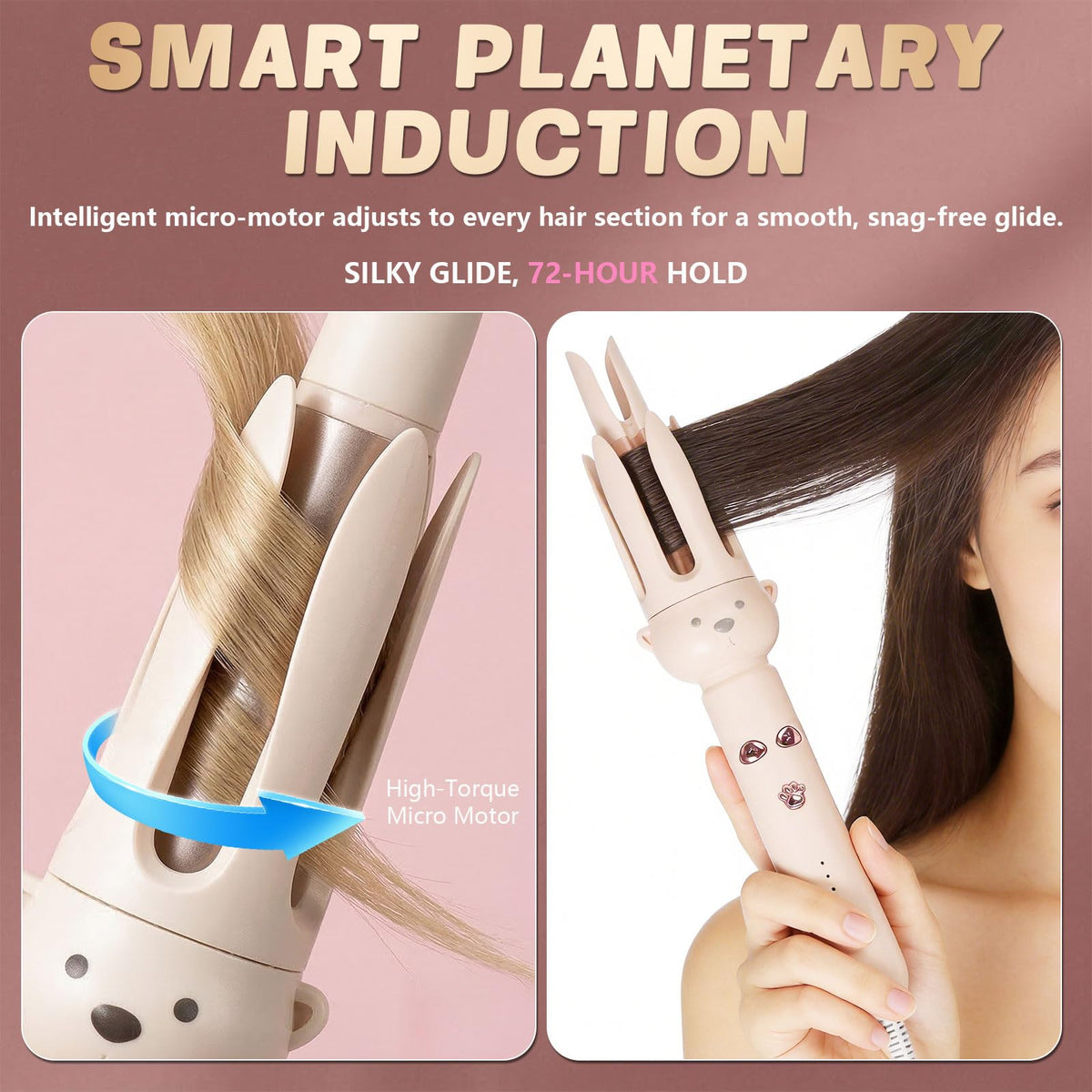 O-CONN Automatic Curling Iron in travel bag