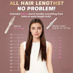 O-CONN Automatic Curling Iron showing one-click rotation feature