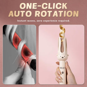 O-CONN curling iron displaying adjustable temperature settings