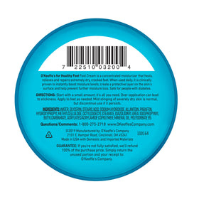 O'Keeffe's for Healthy Feet Foot Cream packaging details