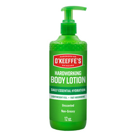 O'Keeffe's Hardworking Body Lotion 12 oz pump front view