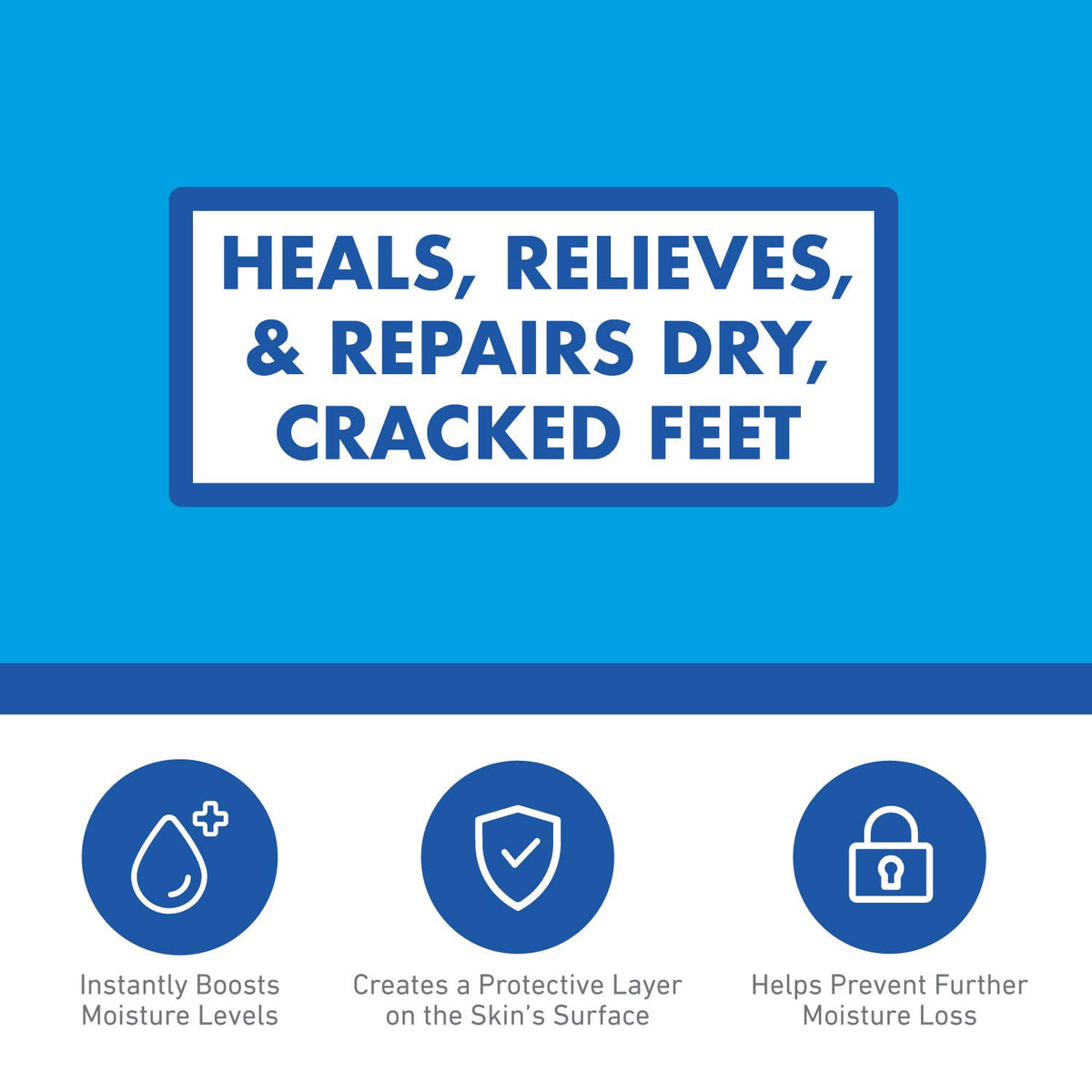 O'Keeffe's Healthy Feet Foot Cream 3.2 oz jar back view