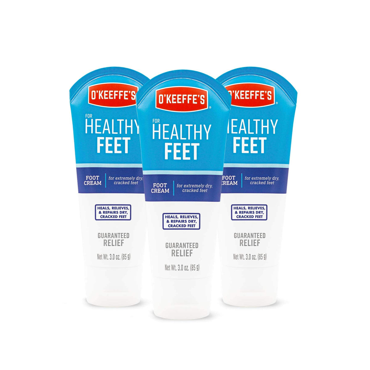 O'Keeffe's Healthy Feet Foot Cream 3 Pack front view