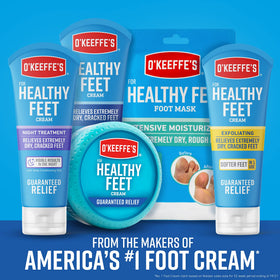 O'Keeffe's Healthy Feet Foot Cream application on feet