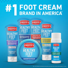 O'Keeffe's Healthy Feet Foot Cream in bathroom setting