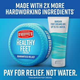 O'Keeffe's Healthy Feet Foot Cream packaging details