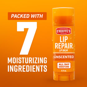 O'Keeffe's Lip Repair Balm Stick on a flat surface