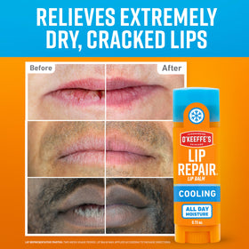 O'Keeffe's Lip Repair Lip Balm stick with cooling sensation