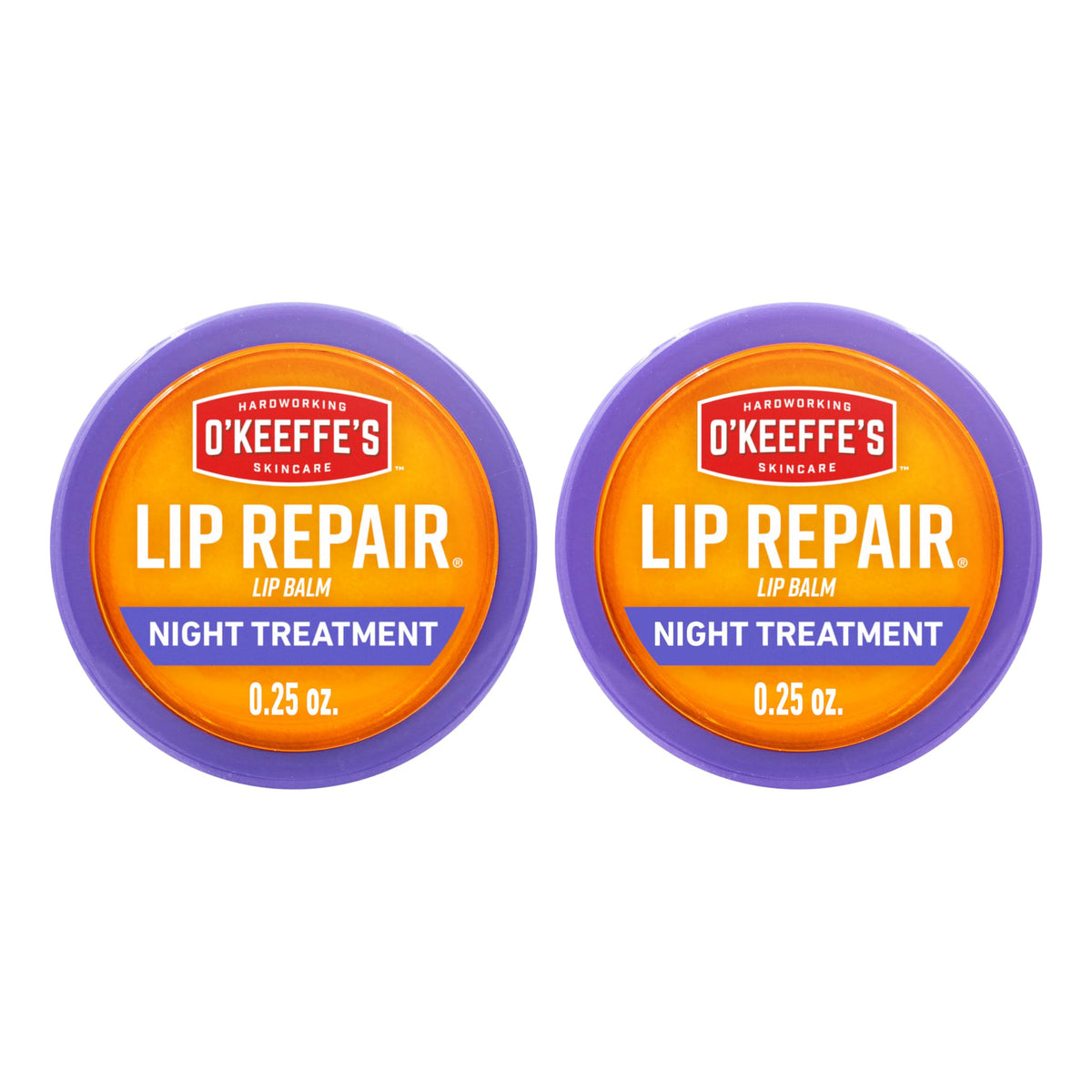 O'Keeffe's Lip Repair Night Balm 0.25 oz jar front view