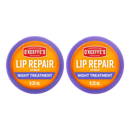 O'Keeffe's Lip Repair Night Balm 0.25 oz jar front view