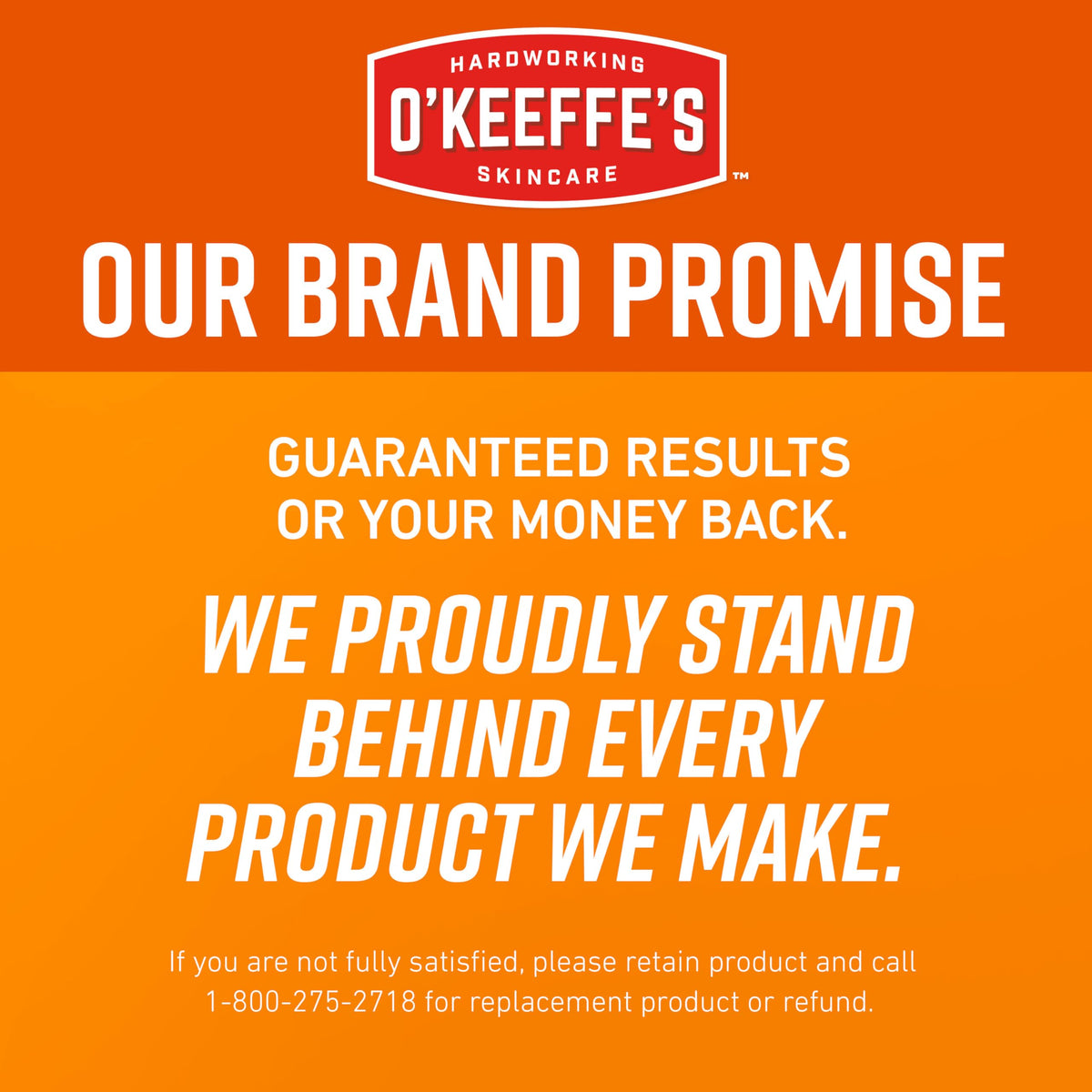 O'Keeffe's Lip Repair Night Balm in a hand