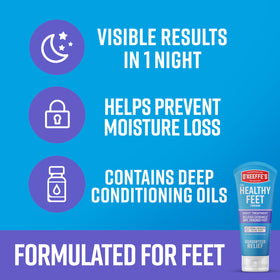 O'Keeffe's Night Combo Pack on a bathroom counter