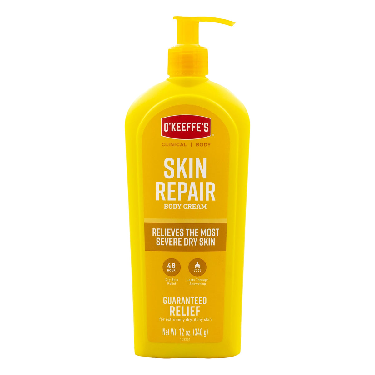 O'Keeffe's Skin Repair Body Lotion 12 oz pump bottle front view