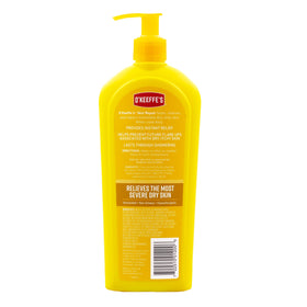 O'Keeffe's Skin Repair Body Lotion 12 oz with texture on hand