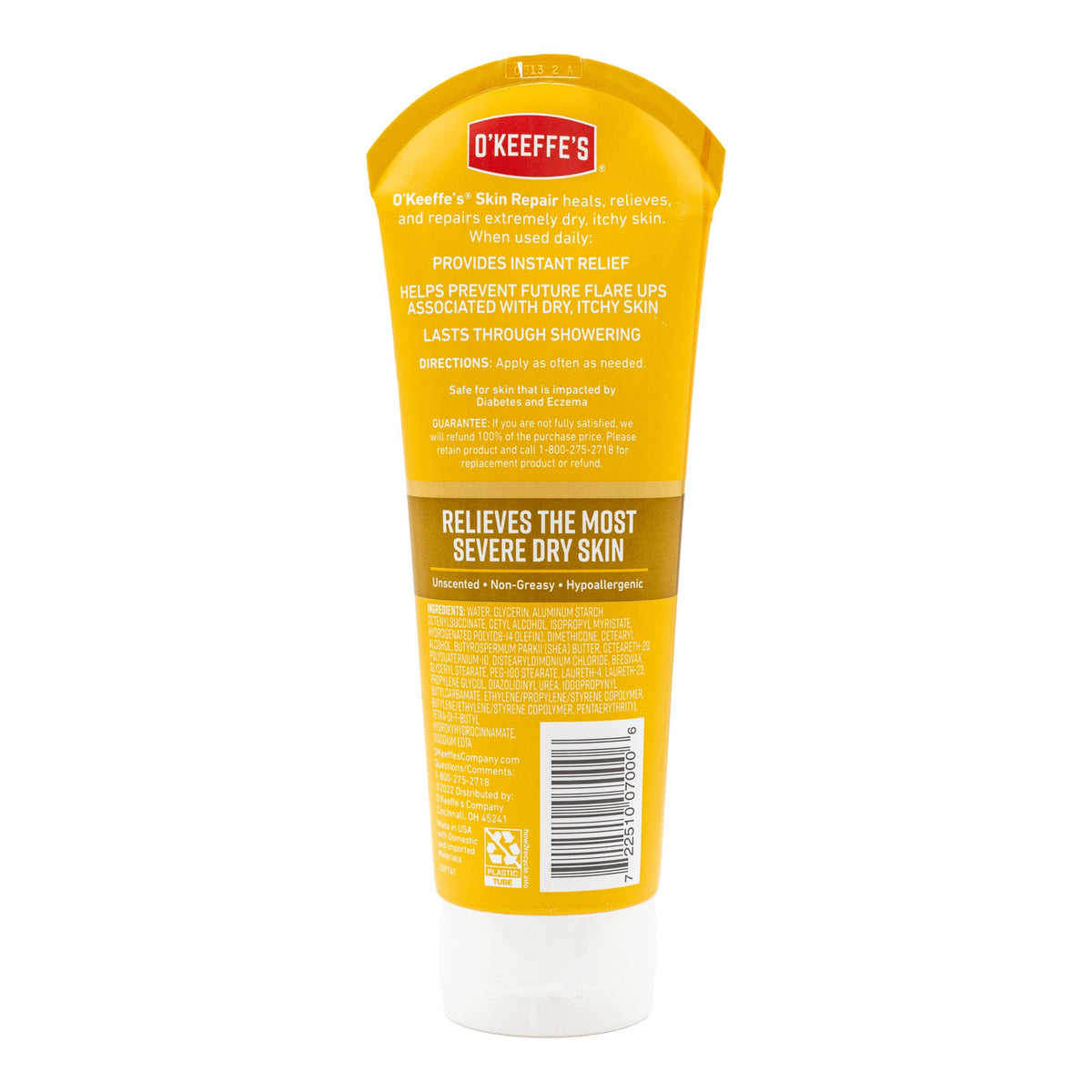 O'Keeffe's Skin Repair Body Lotion lifestyle scene with user