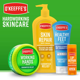 O'Keeffe's Skin Repair Body Lotion packaging with dimensions