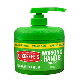 O'Keeffe's Working Hands Cream 10oz pumpable jar front view