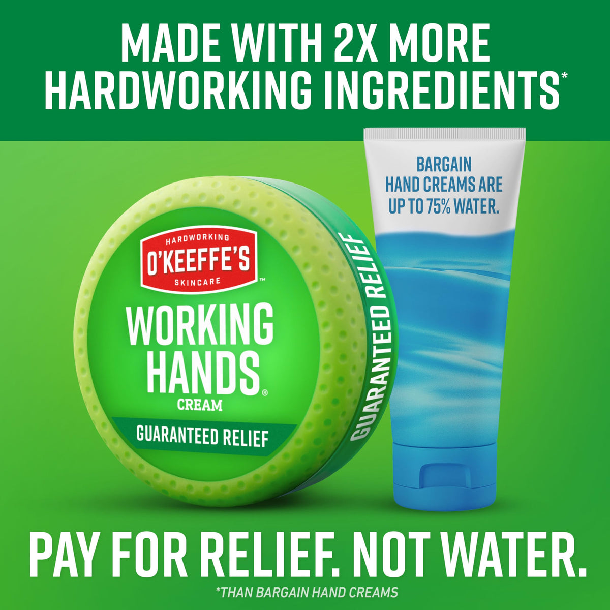 O'Keeffe's Working Hands Hand Cream travel size tube in a hand