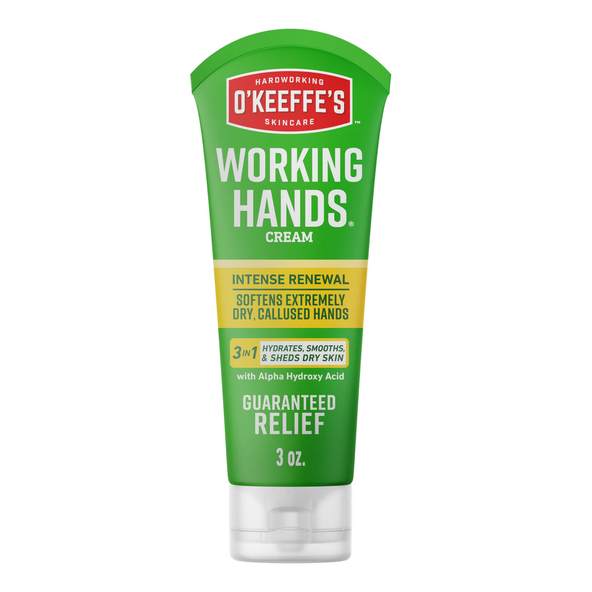 O'Keeffe's Working Hands Intense Renewal Cream 3 oz tube front view