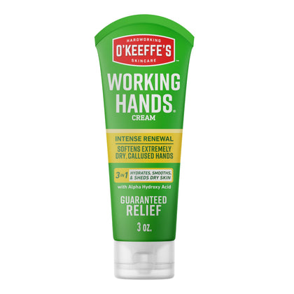 O'Keeffe's Working Hands Intense Renewal Cream 3 oz tube front view