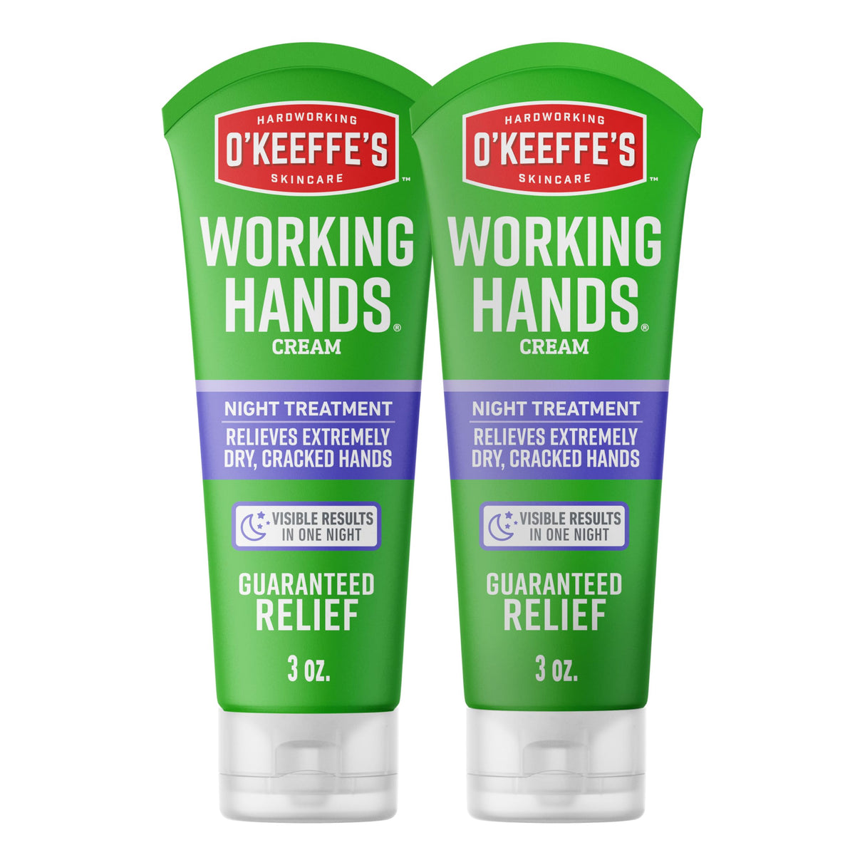 O'Keeffe's Working Hands Night 3 oz tube front view