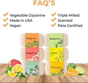O NATURALS Bergamot soap bar with organic ingredients