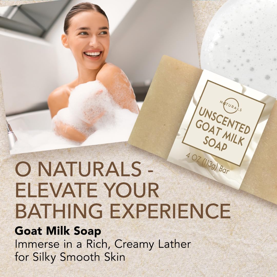 O NATURALS Goat Milk Soap with soap saver bag