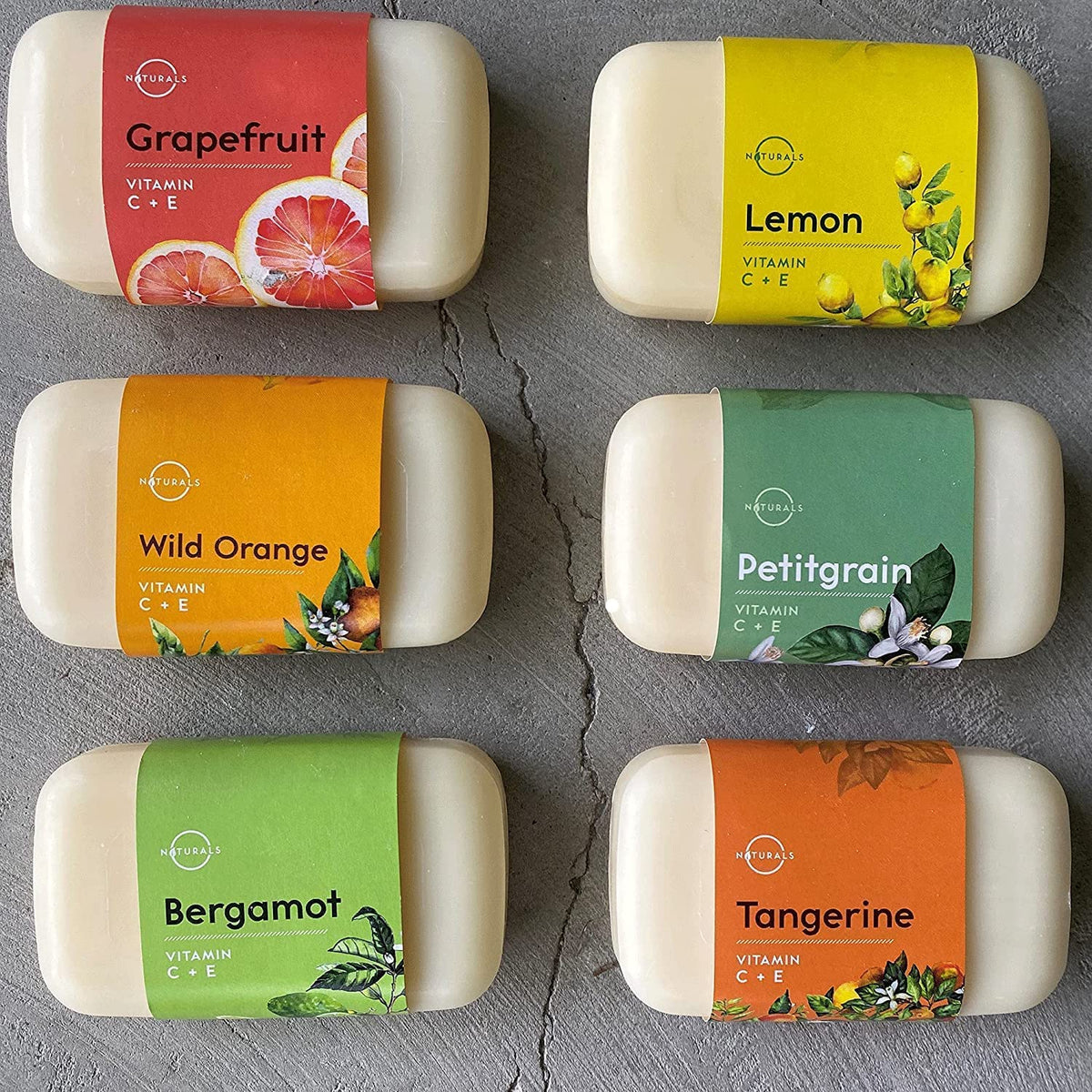 O NATURALS Grapefruit soap bar with natural texture