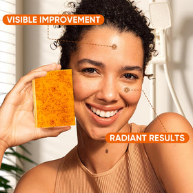 OAKDOLCHE turmeric soap gift set displayed for gifting
