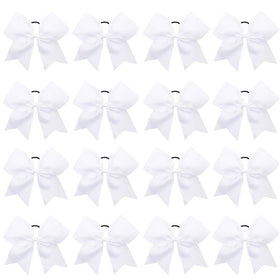 OAOLEER 16PCS 8-inch cheer hair bows in assorted colours