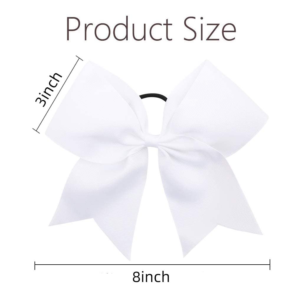 OAOLEER cheer hair bows being worn by a young girl