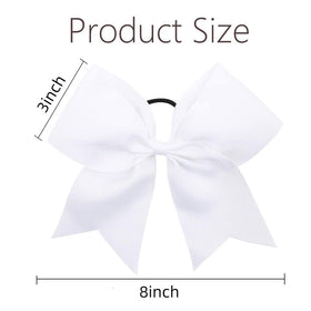 OAOLEER cheer hair bows being worn by a young girl