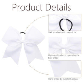 OAOLEER cheer hair bows displayed on a table