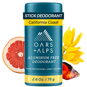 Oars + Alps Aluminum Free Men's Deodorant front view, 2.6oz