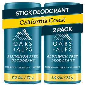 Oars + Alps Aluminum Free Men's Deodorant front view, 2.6oz