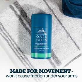 Oars + Alps Aluminum Free Men's Deodorant packaging details