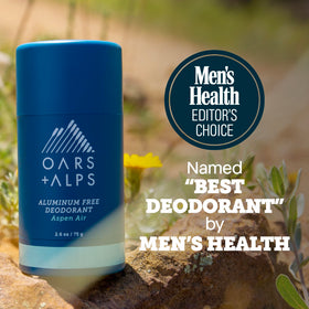 Oars + Alps Aluminum Free Men's Deodorant packaging side view